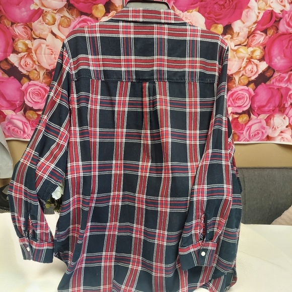 H & M Womens Size 14 Long Sleeve Flannel - Picture 5 of 6